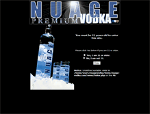 Tablet Screenshot of nuage-vodka.com